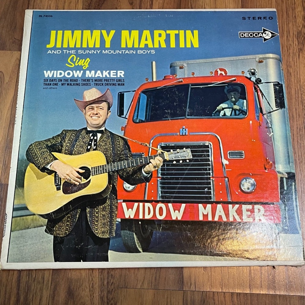 Jimmy Martin Sunny Mountain Boys Widow Maker Vinyl LP Decca DL 74536 Bluegrass